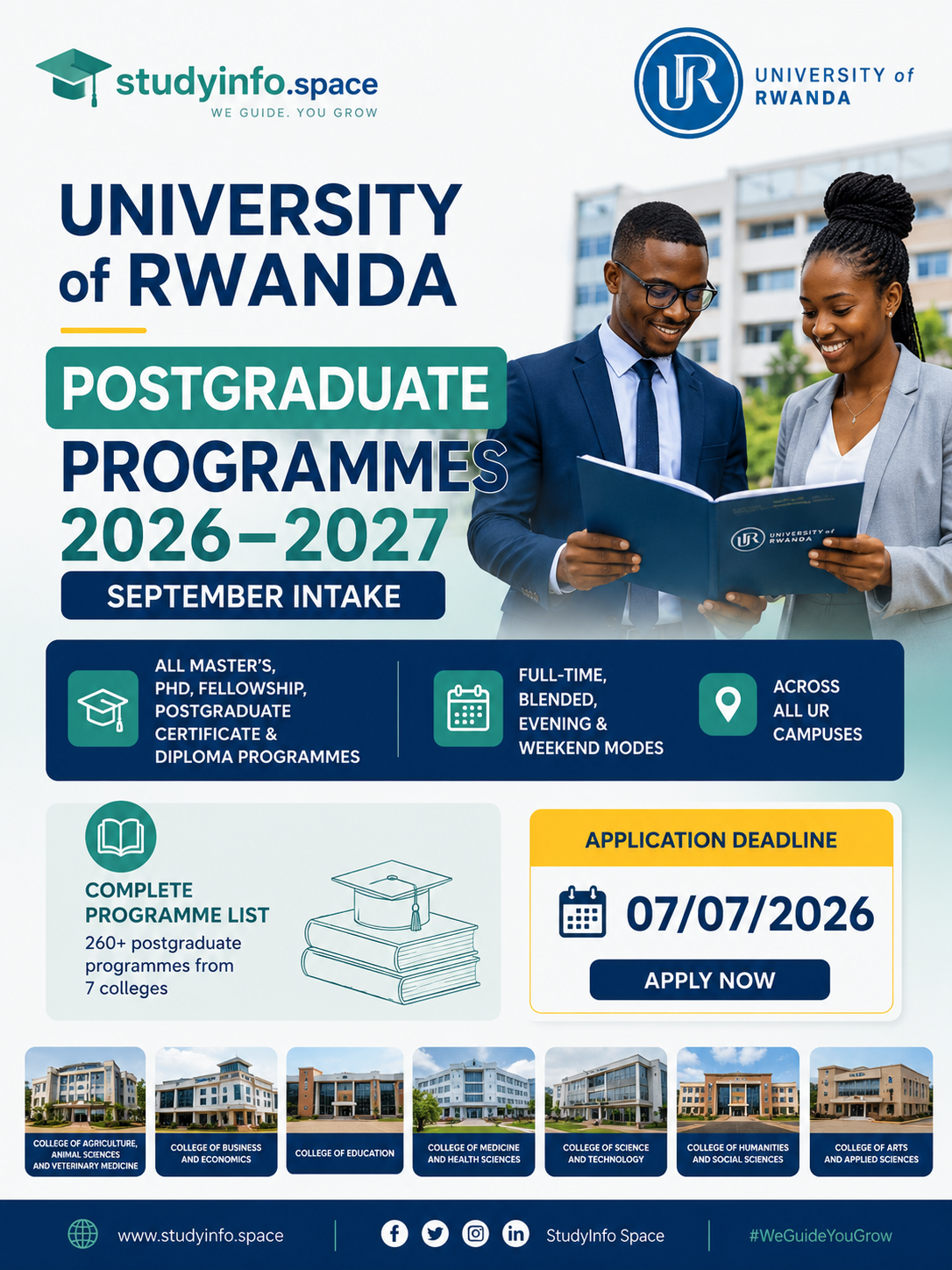 University of Rwanda Postgraduate Admissions 2026–2027 are NOW OPEN!