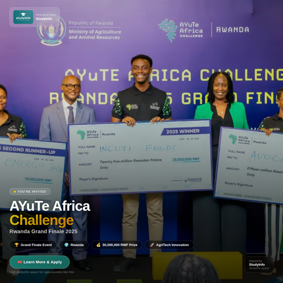 AYuTe Africa Challenge Grand Finale Invitation