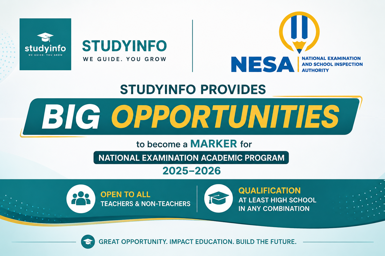 BIG OPPORTUNITY FROM NESA!