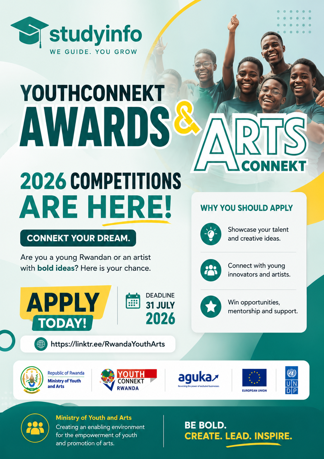 YOUTHCONNEKT AWARDS & ARTS CONNEKT 2026 COMPETITION ARE HERE!