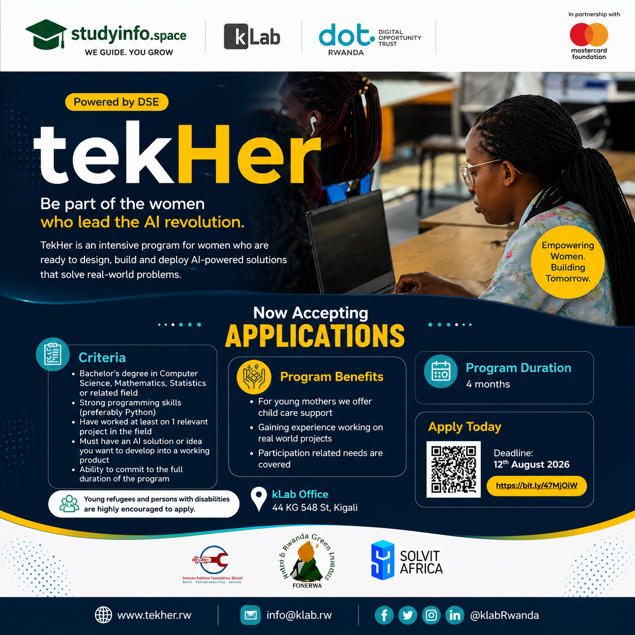 Applications for tekHer are now open!